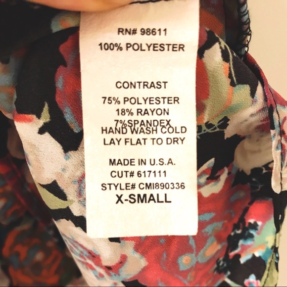 Vegan leather and floral fit and flare dress - Picture 7 of 7